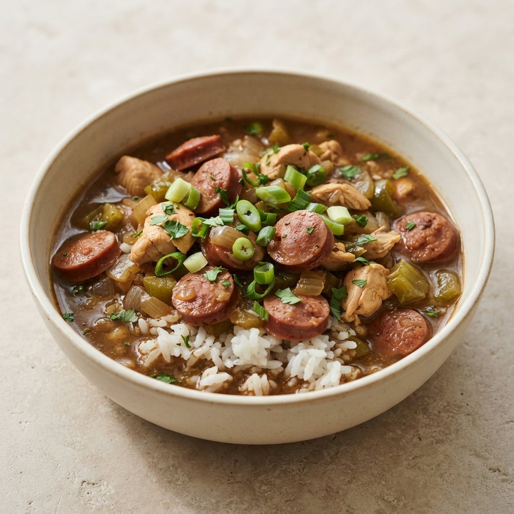 Andouille Sausage and Chicken Gumbo