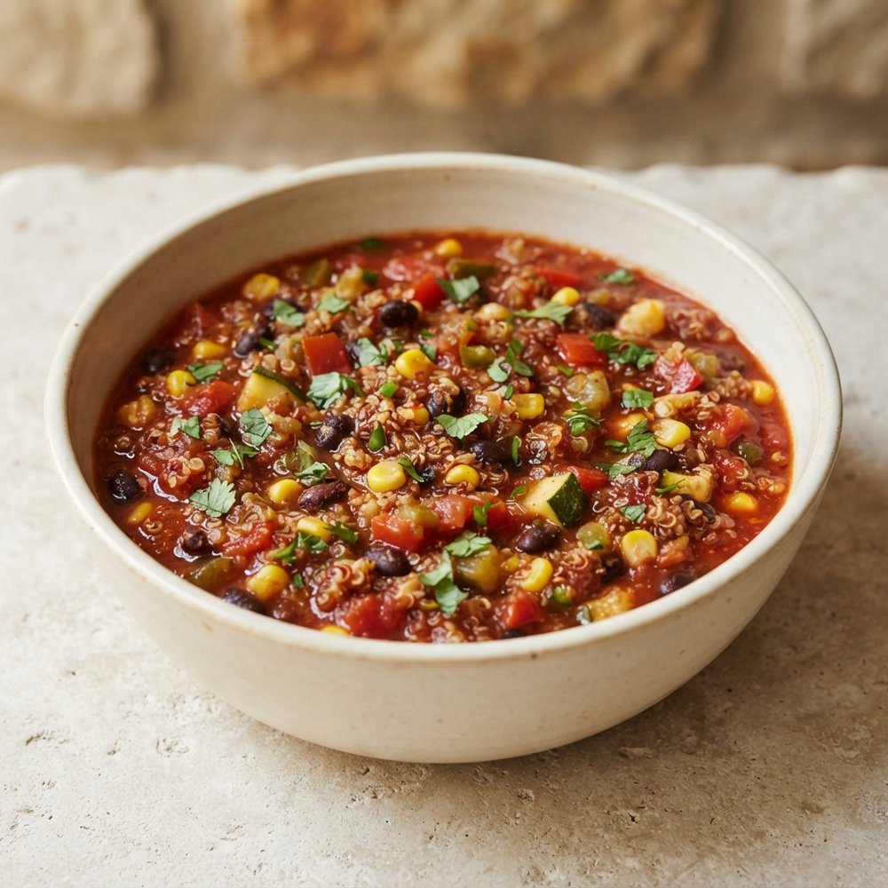 Black Bean and Quinoa Veggie Chili