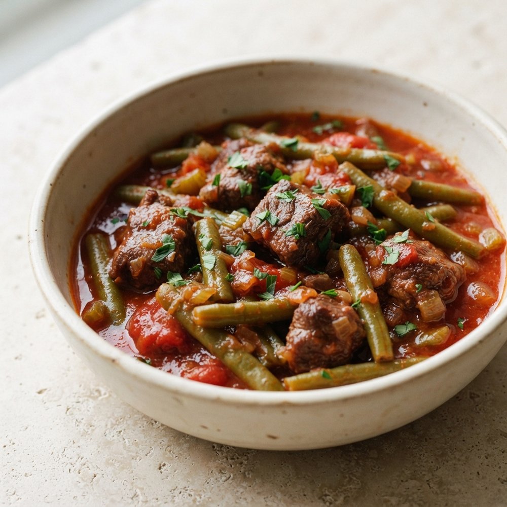 Greek-Style Lamb and Green Bean Stew