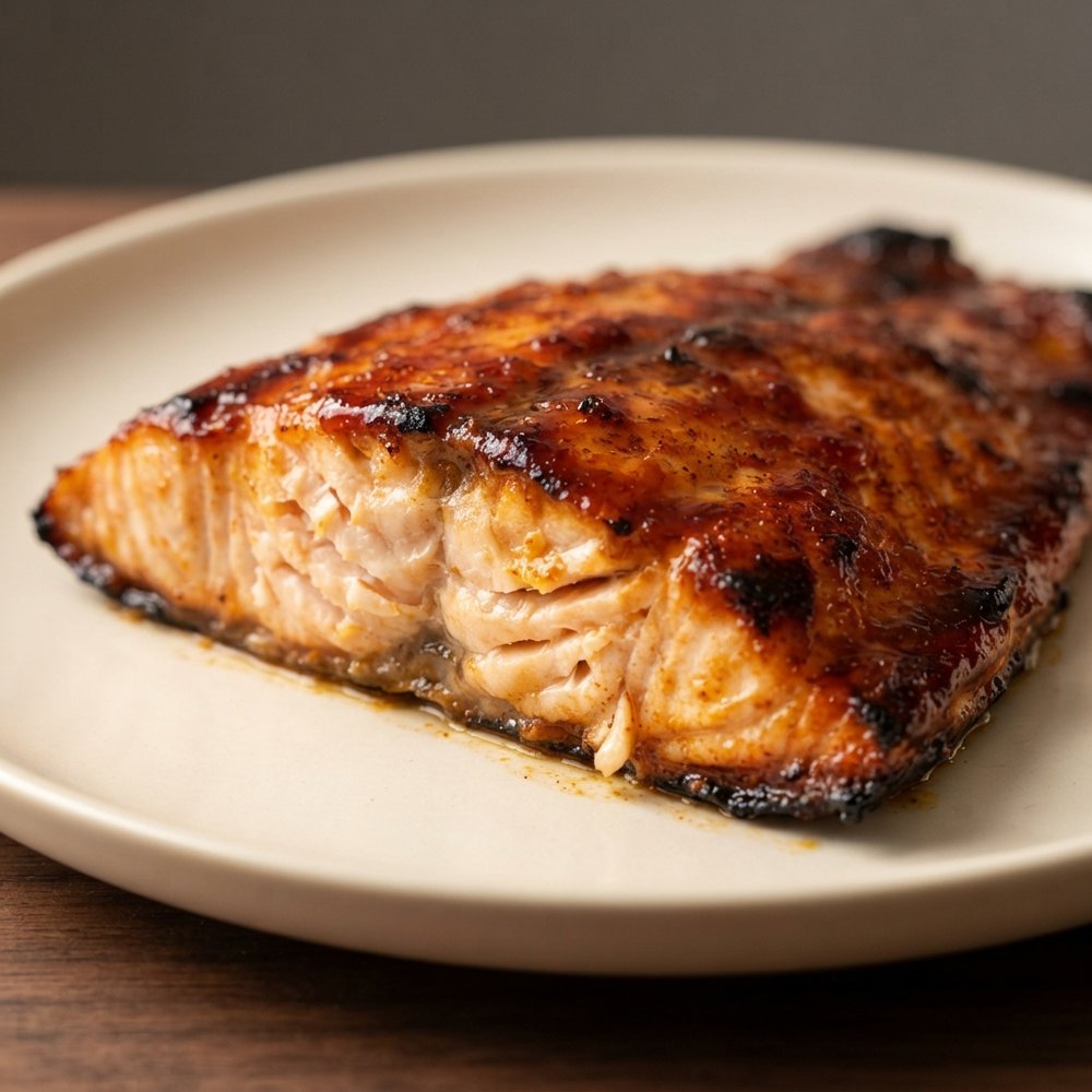 Grilled Steelhead Trout with BBQ Glaze