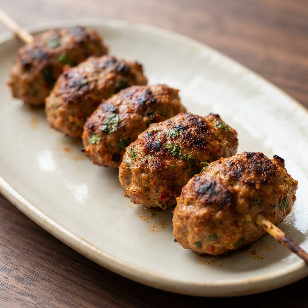 Ground Turkey Kofta Skewers