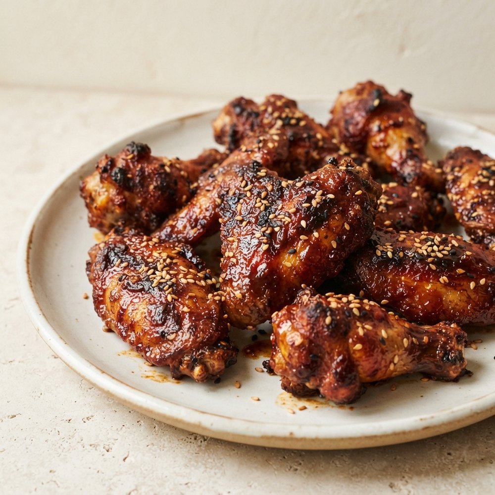 Crispy Gochujang Air-Fried Chicken Wings