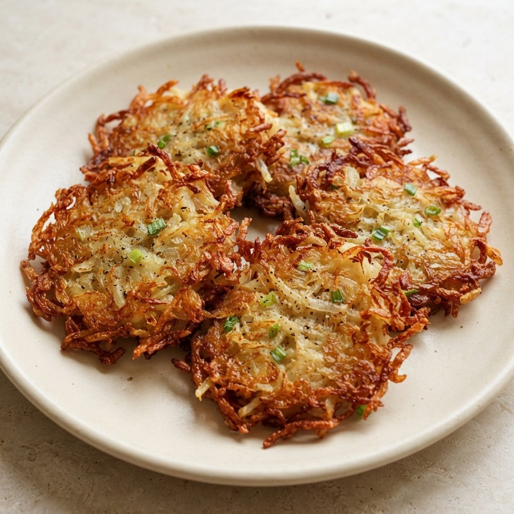 Hash Brown Potato Latkes with Green Onion