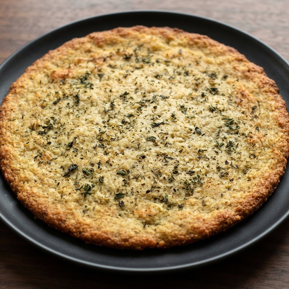 Herbed Cauliflower–Almond Pizza Base