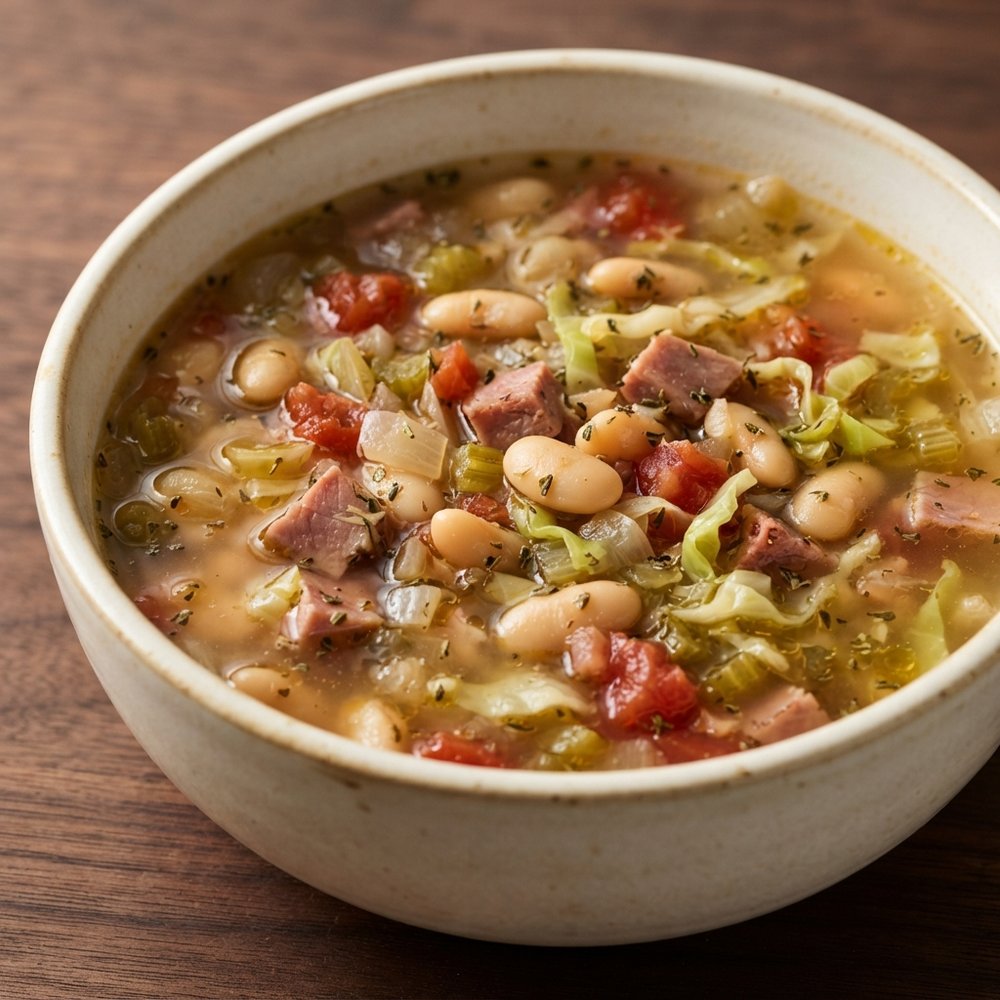 White Bean and Ham Hearty Soup