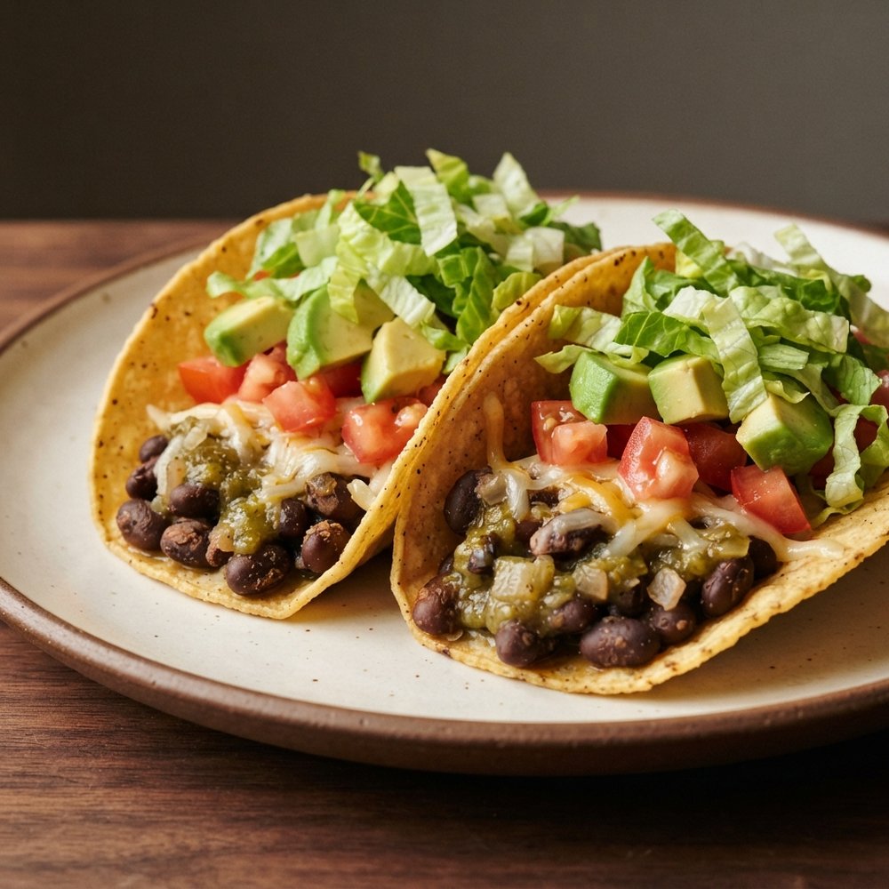 Black Bean and Salsa Verde Tacos