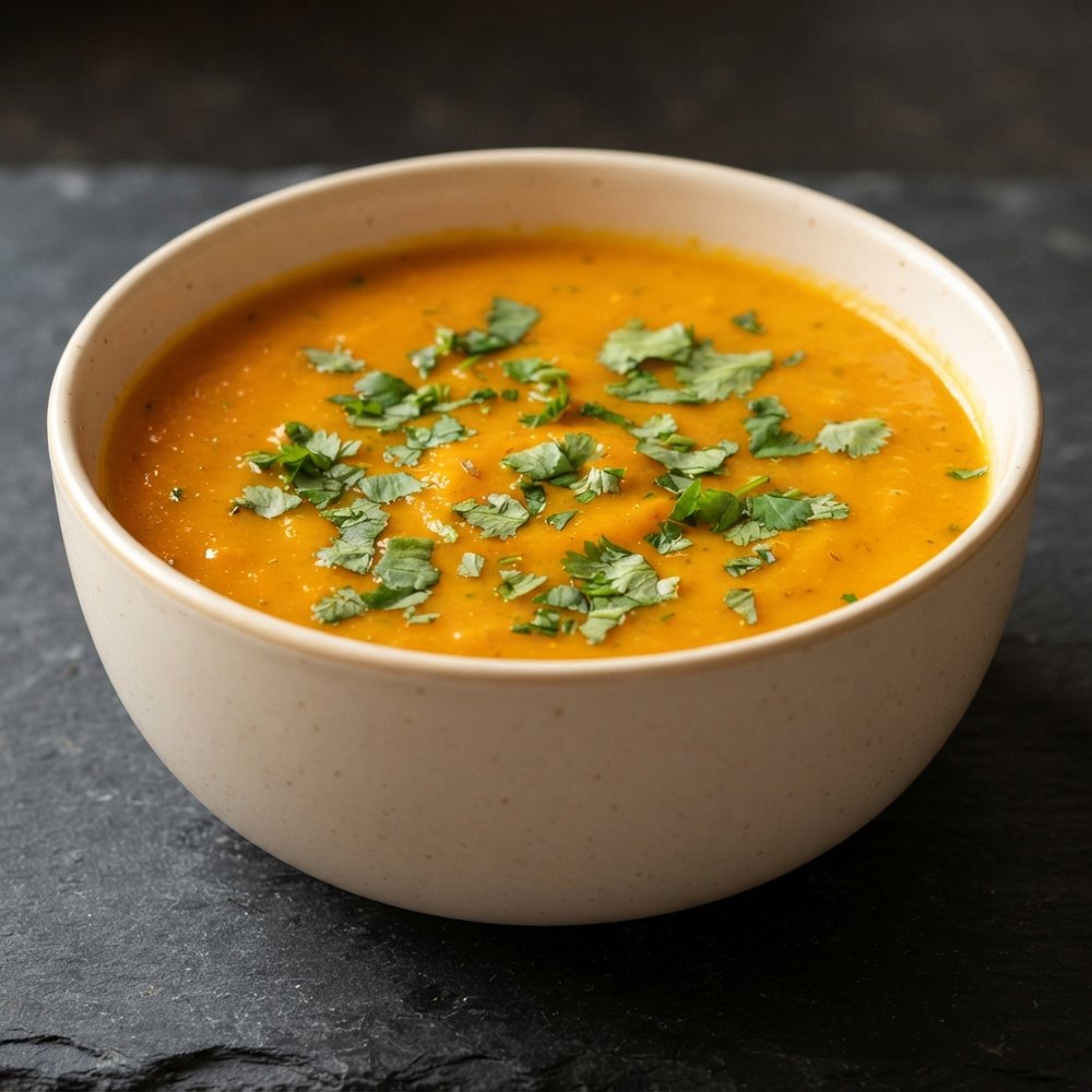 Carrot Soup with Cumin and Parsley