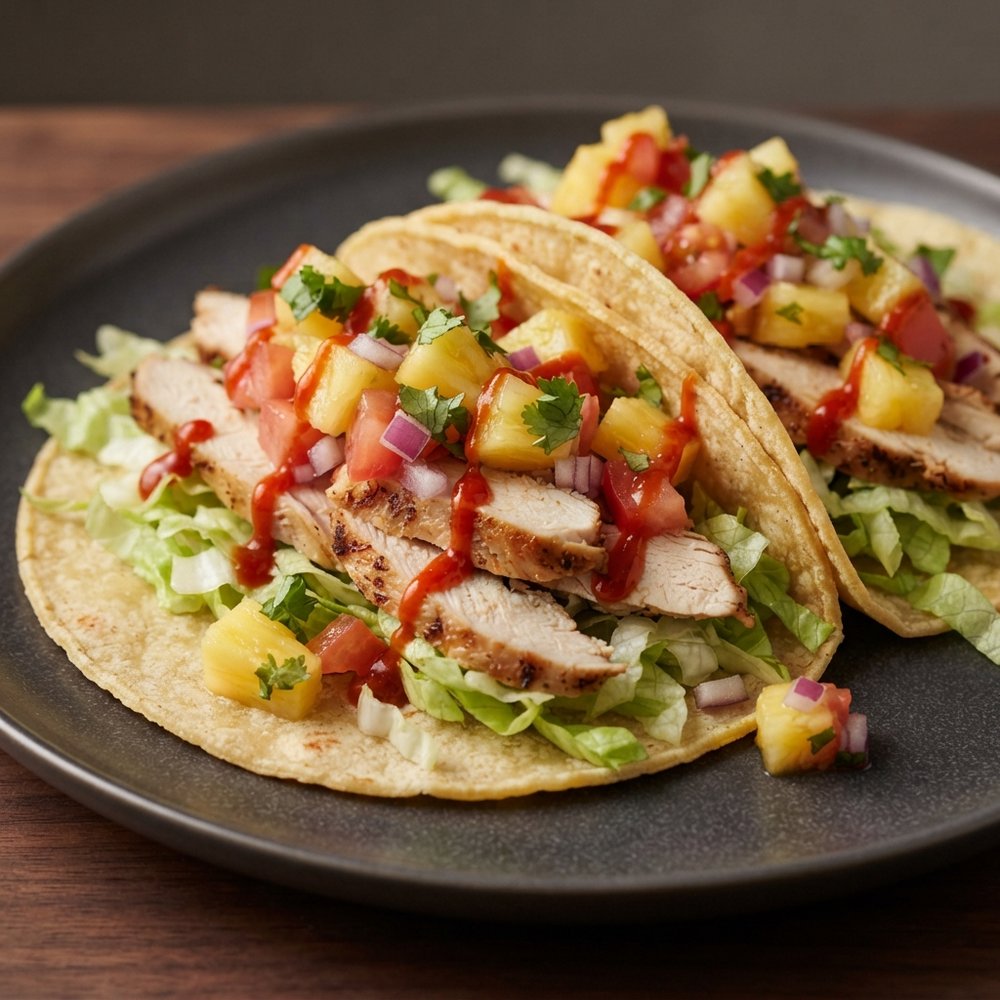 Chicken Tacos with Pineapple Salsa