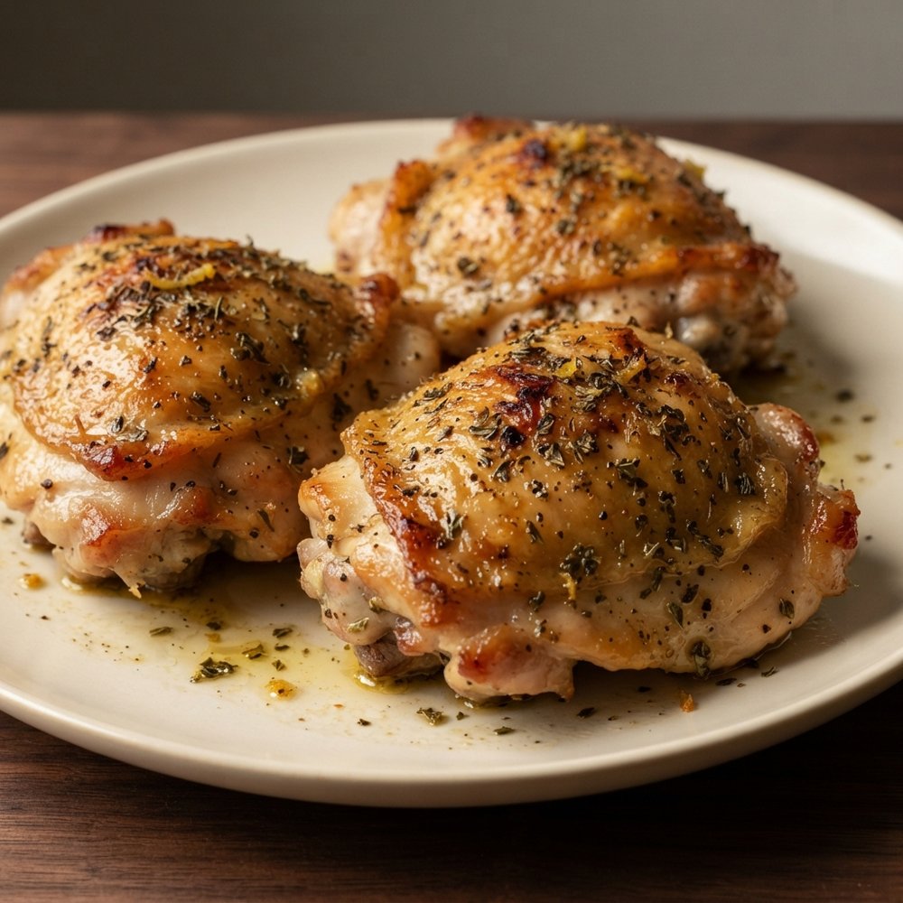 Lemon-Oregano Baked Chicken Thighs