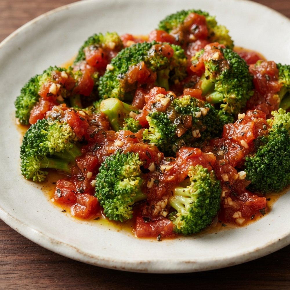 Broccoli with Balsamic Tomato Marinara