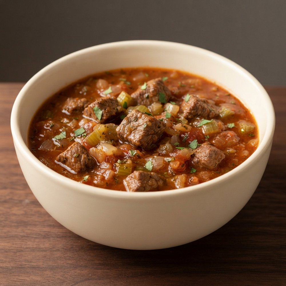 Hearty Tomato-Braised Bison Stew