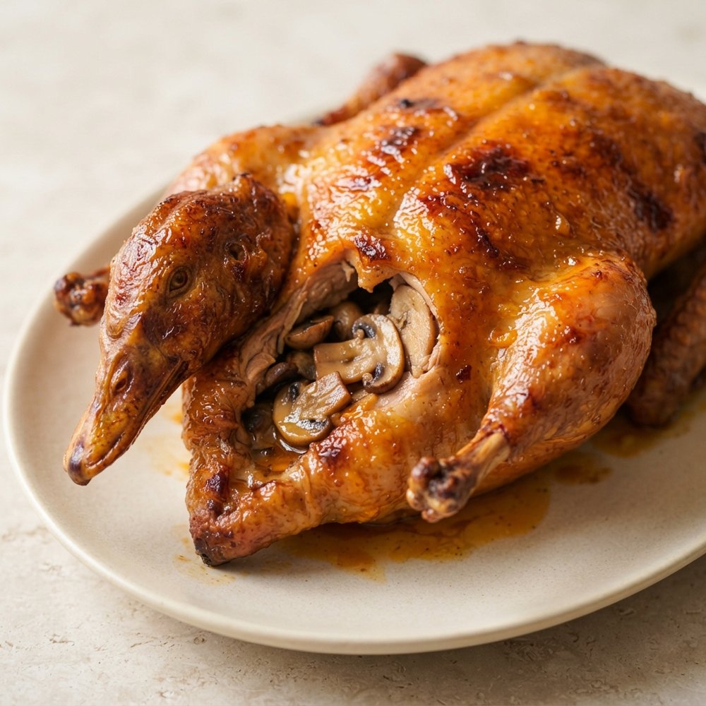 Orange-Glazed Roast Duck