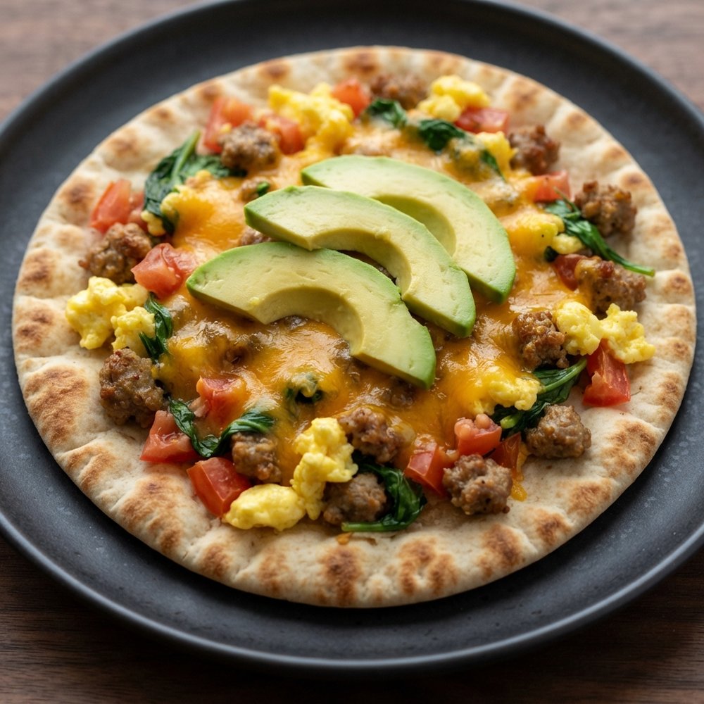 Quick Morning Pita Pizzas