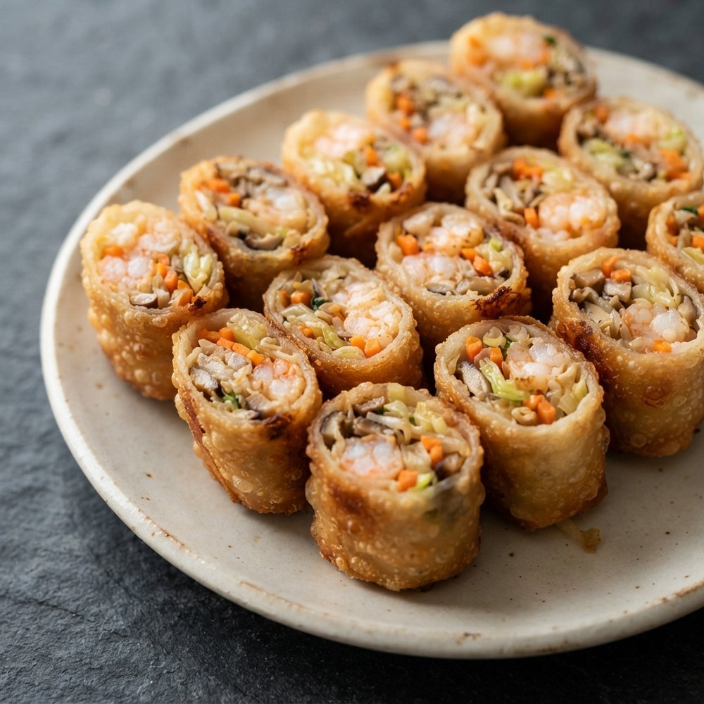 Crispy Mini Shrimp Spring Rolls