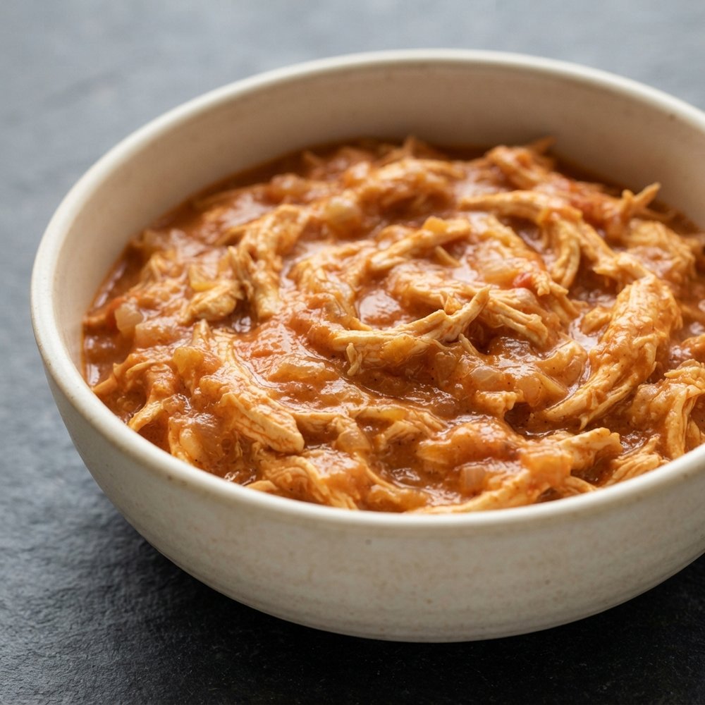 Slow Cooker Shredded Chicken in Yogurt Sauce