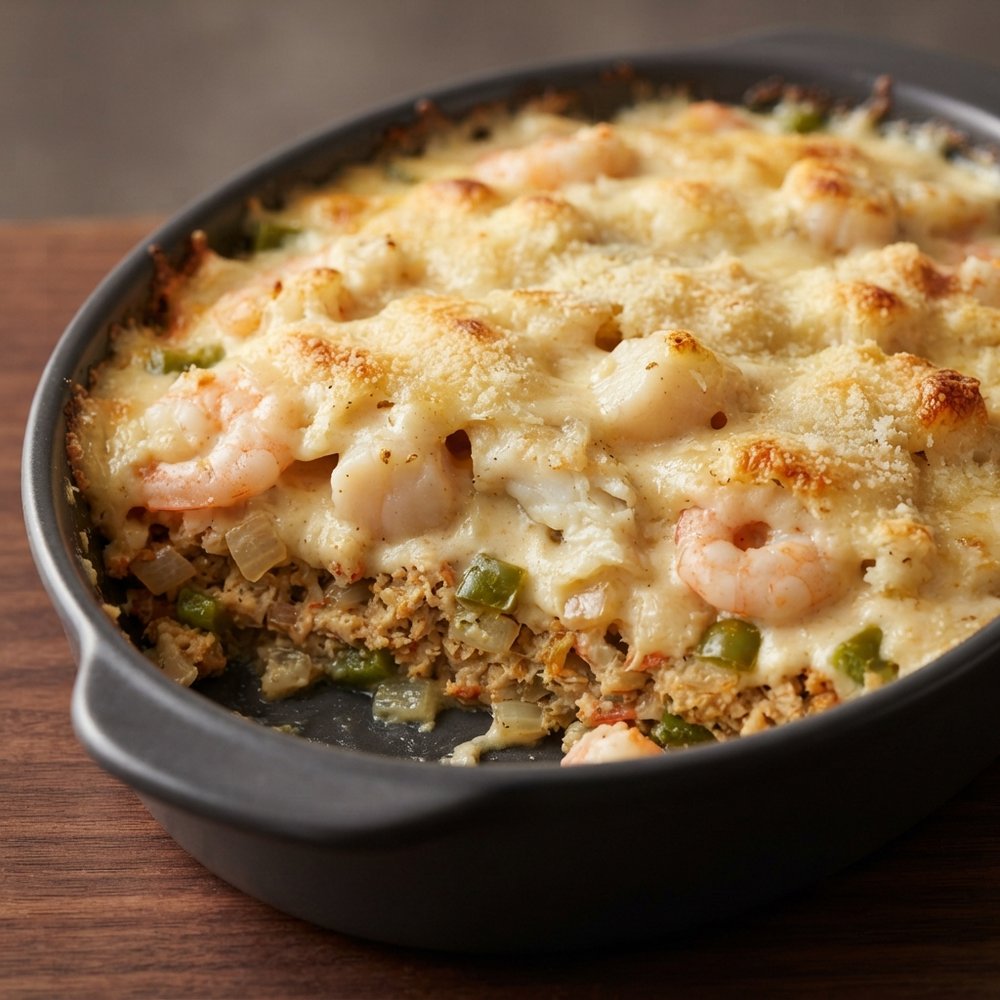 Oven-Baked Seafood Gratin