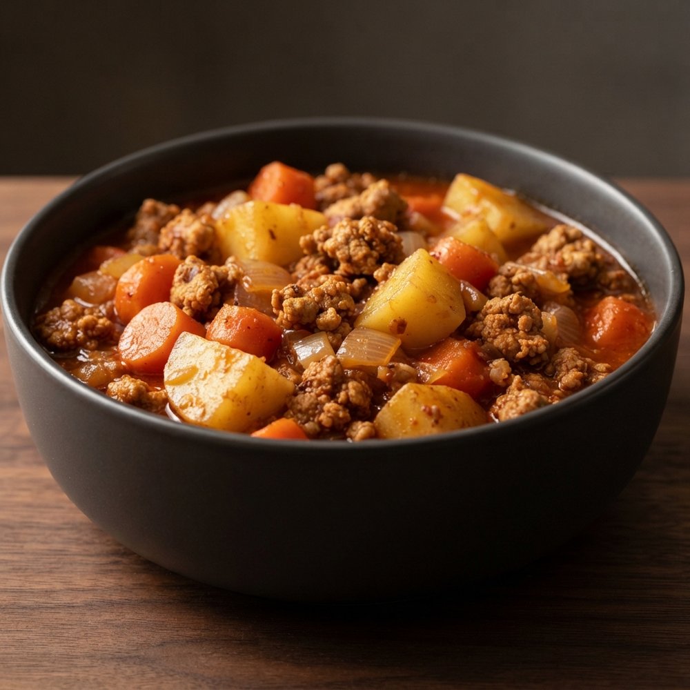 Weeknight Ground Turkey Potato Stew