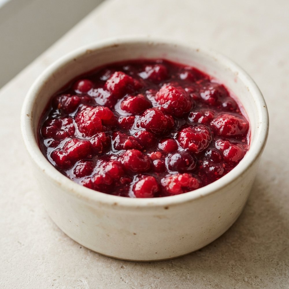 Raspberry–Cranberry Citrus Dessert Sauce