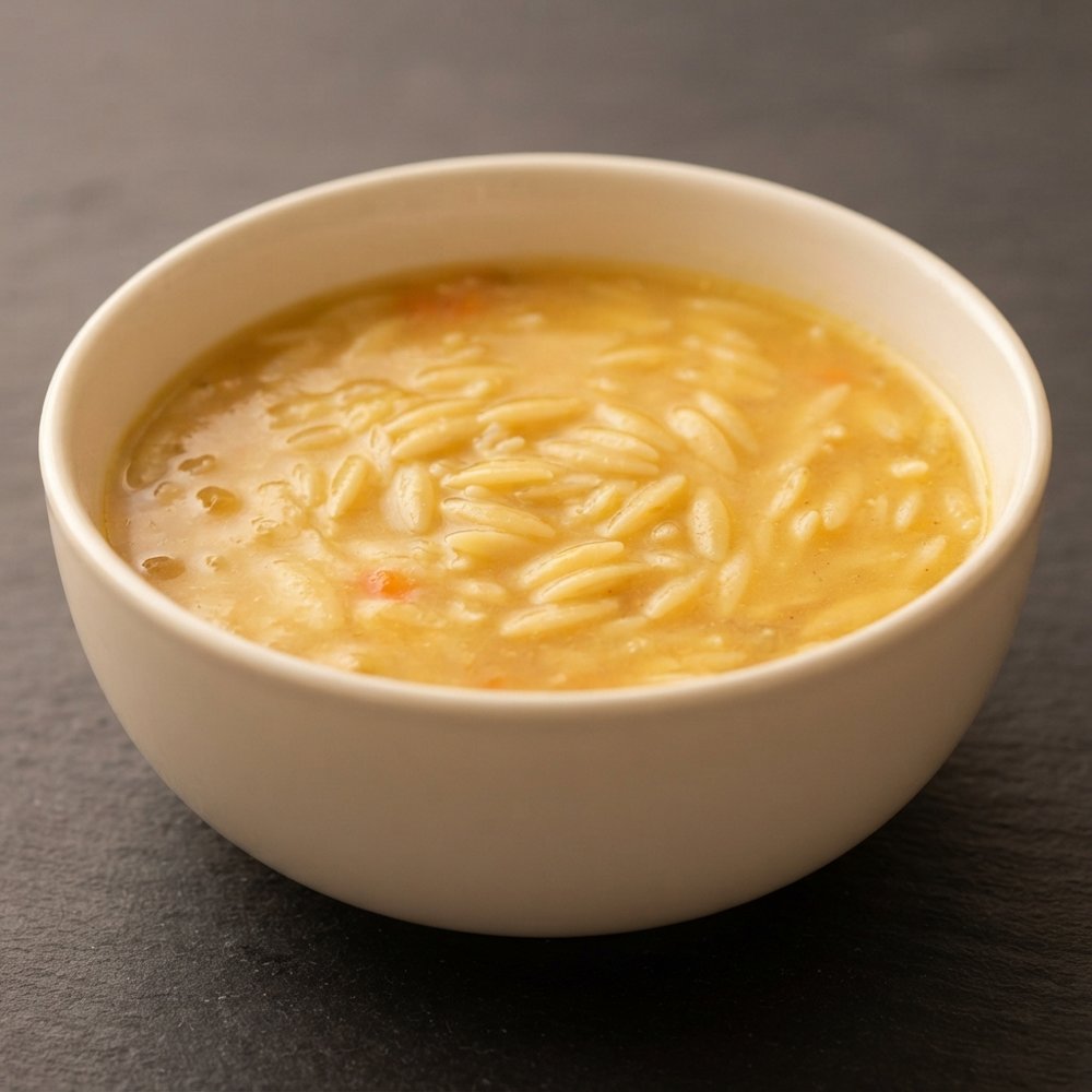 Greek-Style Lemon Egg Soup with Orzo (Vegetarian)