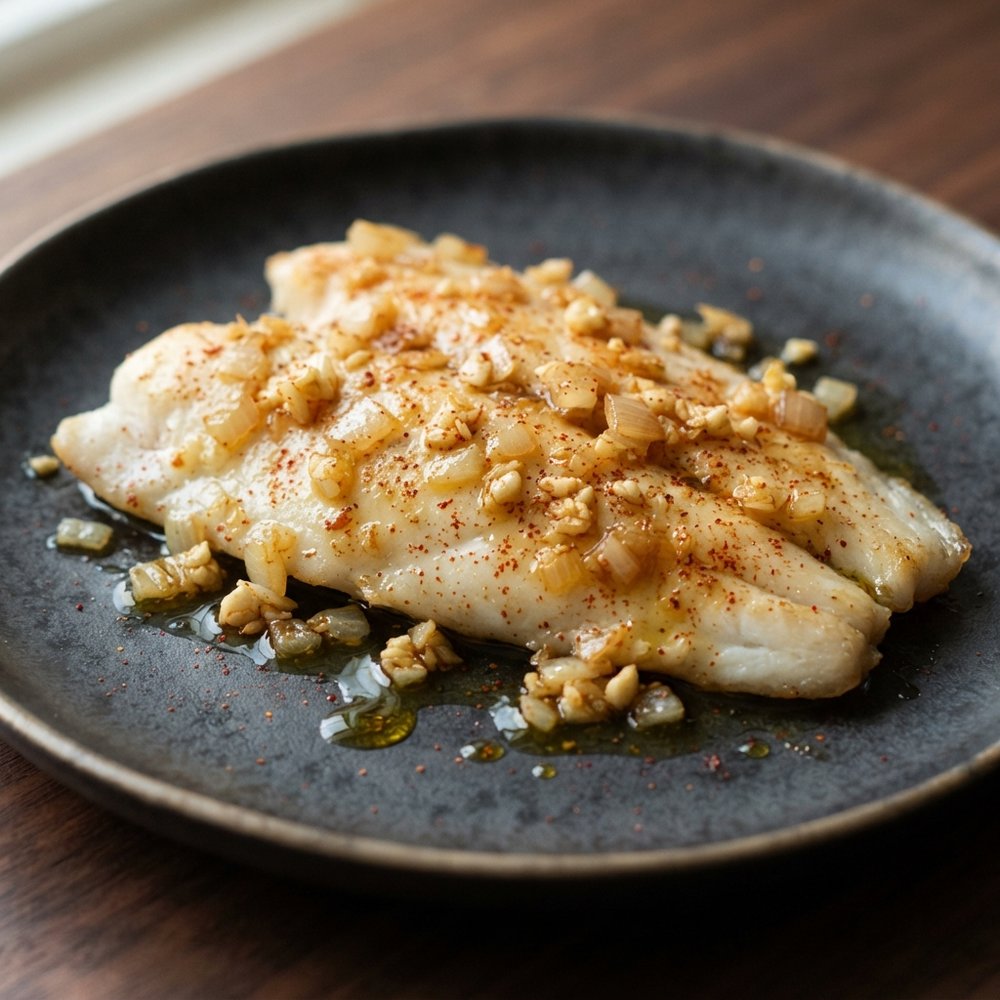 Garlic–Olive Oil Baked Tilapia