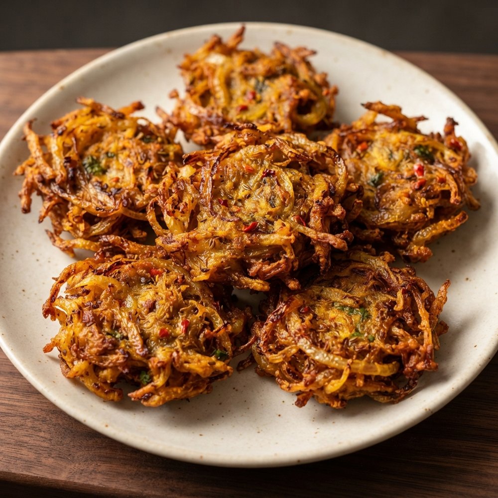 Oven-Baked Onion Bhajis