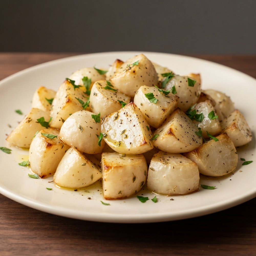 Oven-Roasted Turnips with Thyme