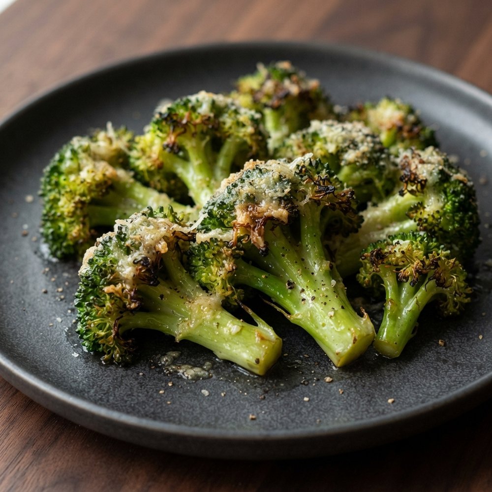 Foil-Baked Broccoli with Parmesan