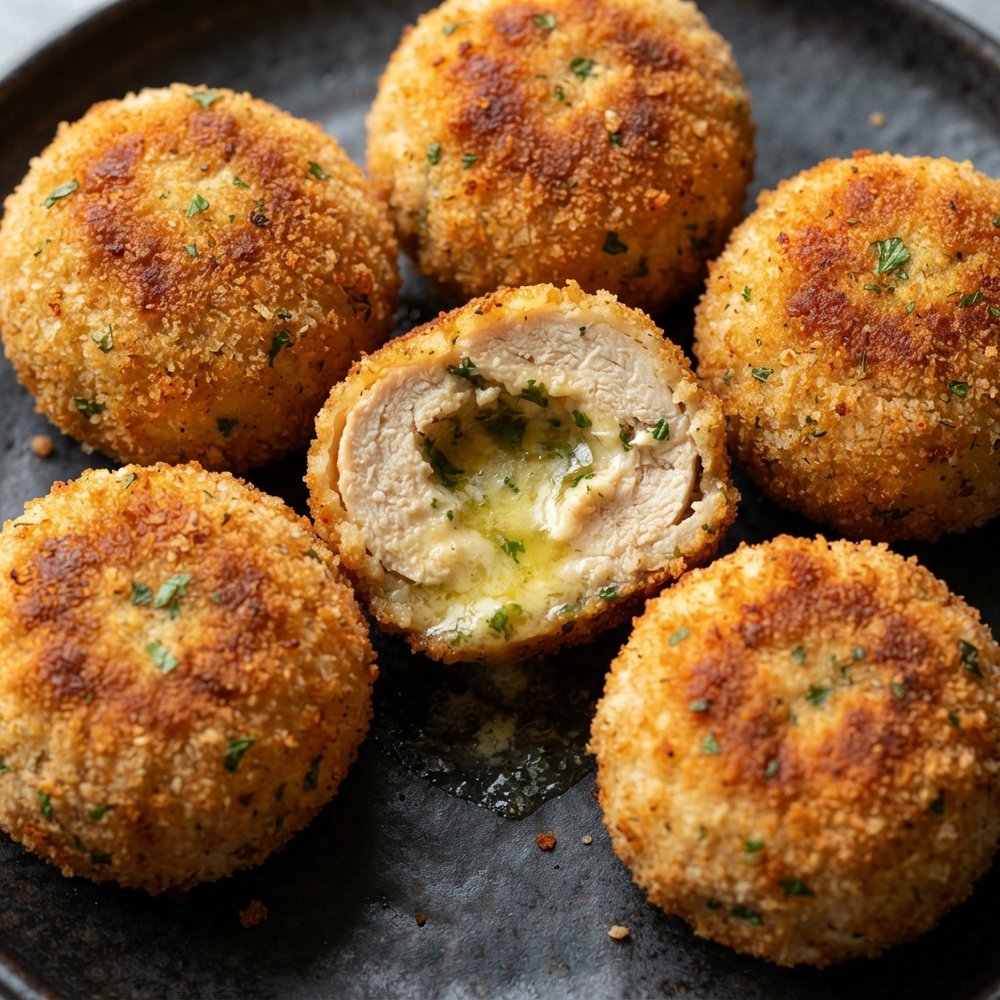 Air-Fried Chicken Kiev Bites
