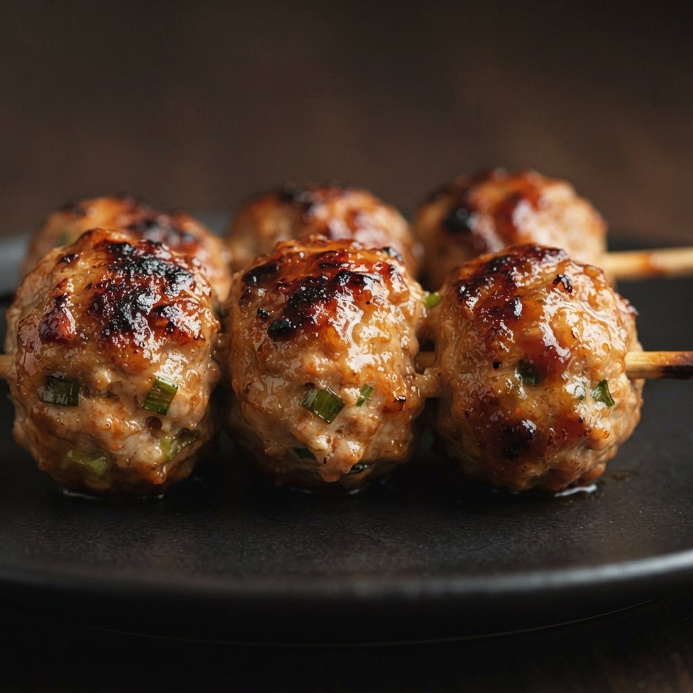 Grilled Chicken Meatballs