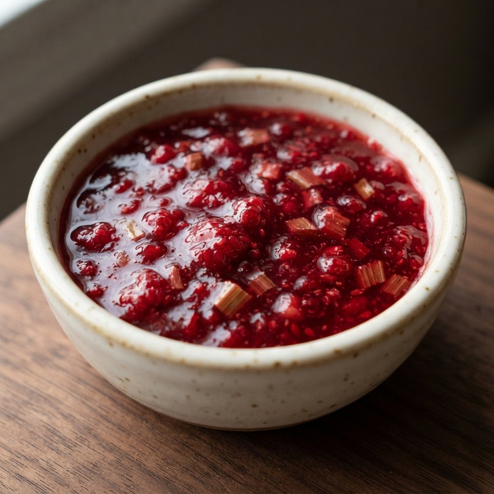 Raspberry Rhubarb Jam Spread