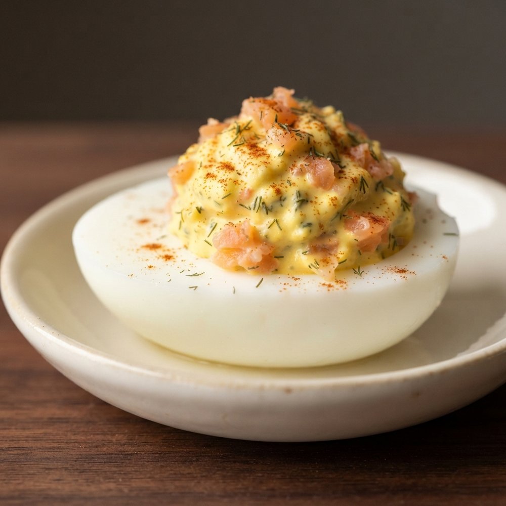 Deviled Eggs with Smoked Salmon