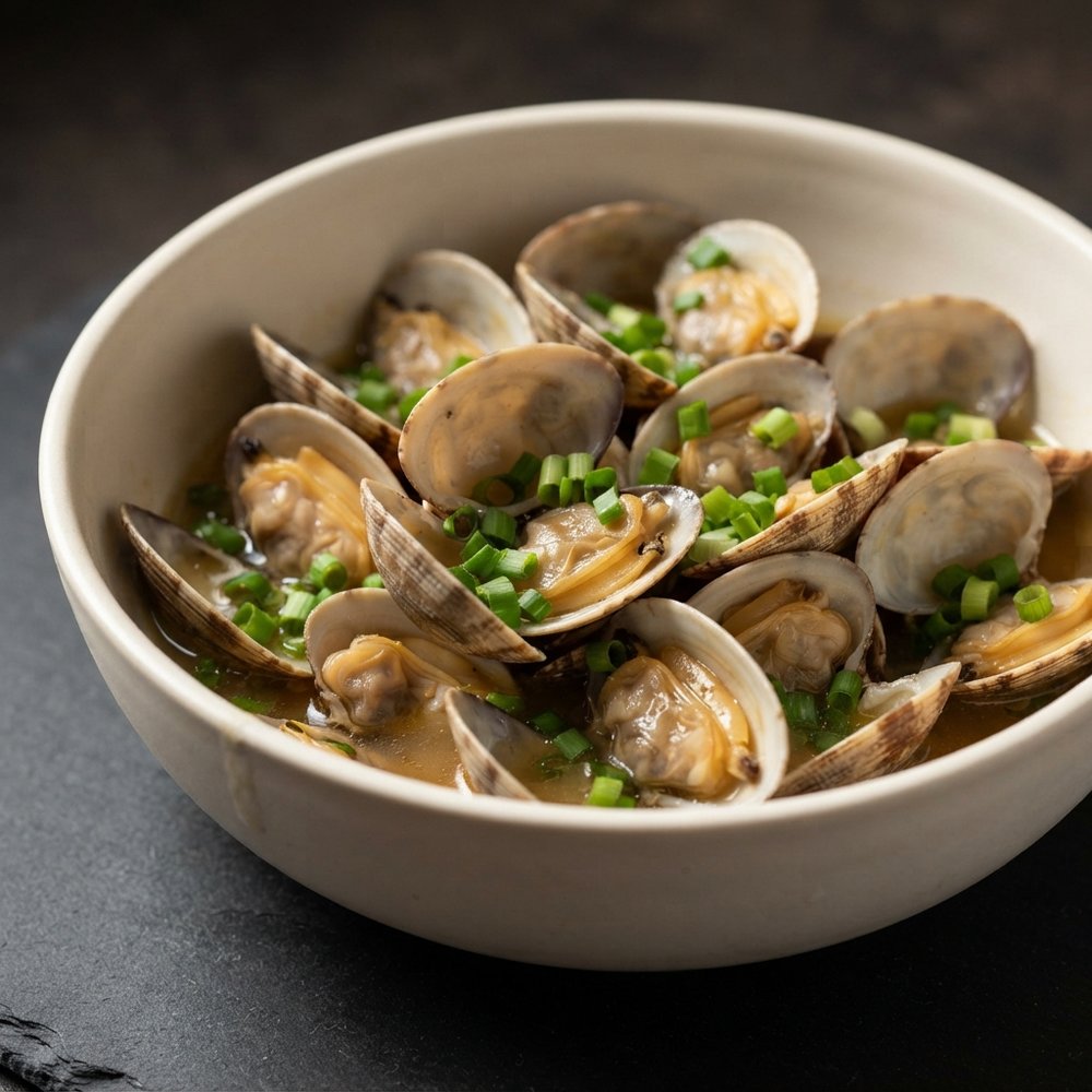 Butter-Sake Steamed Clams