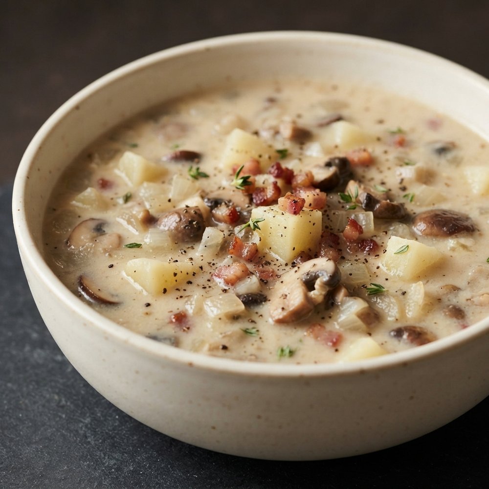 Skinny Cream of Mushroom Soup