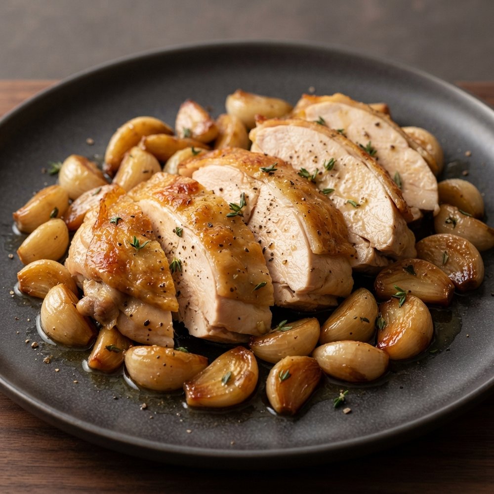 Forty-Clove Garlic Roast Chicken