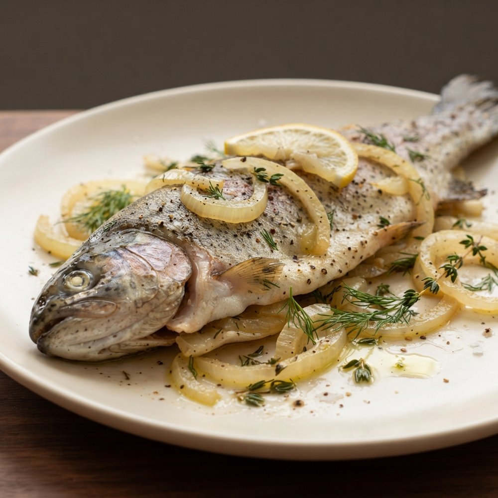 Oven-Roasted Fresh Rainbow Trout