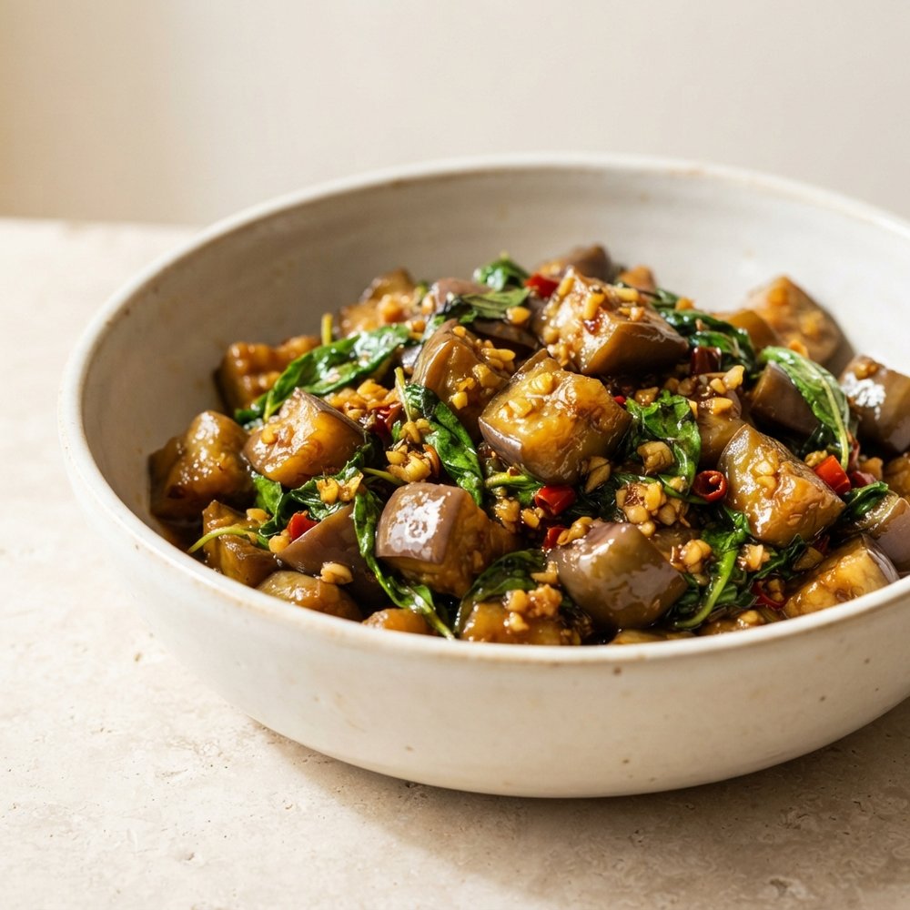 Stir-Fried Thai Basil Eggplant