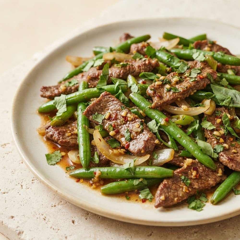 Vietnamese Beef and Green Bean Stir-Fry