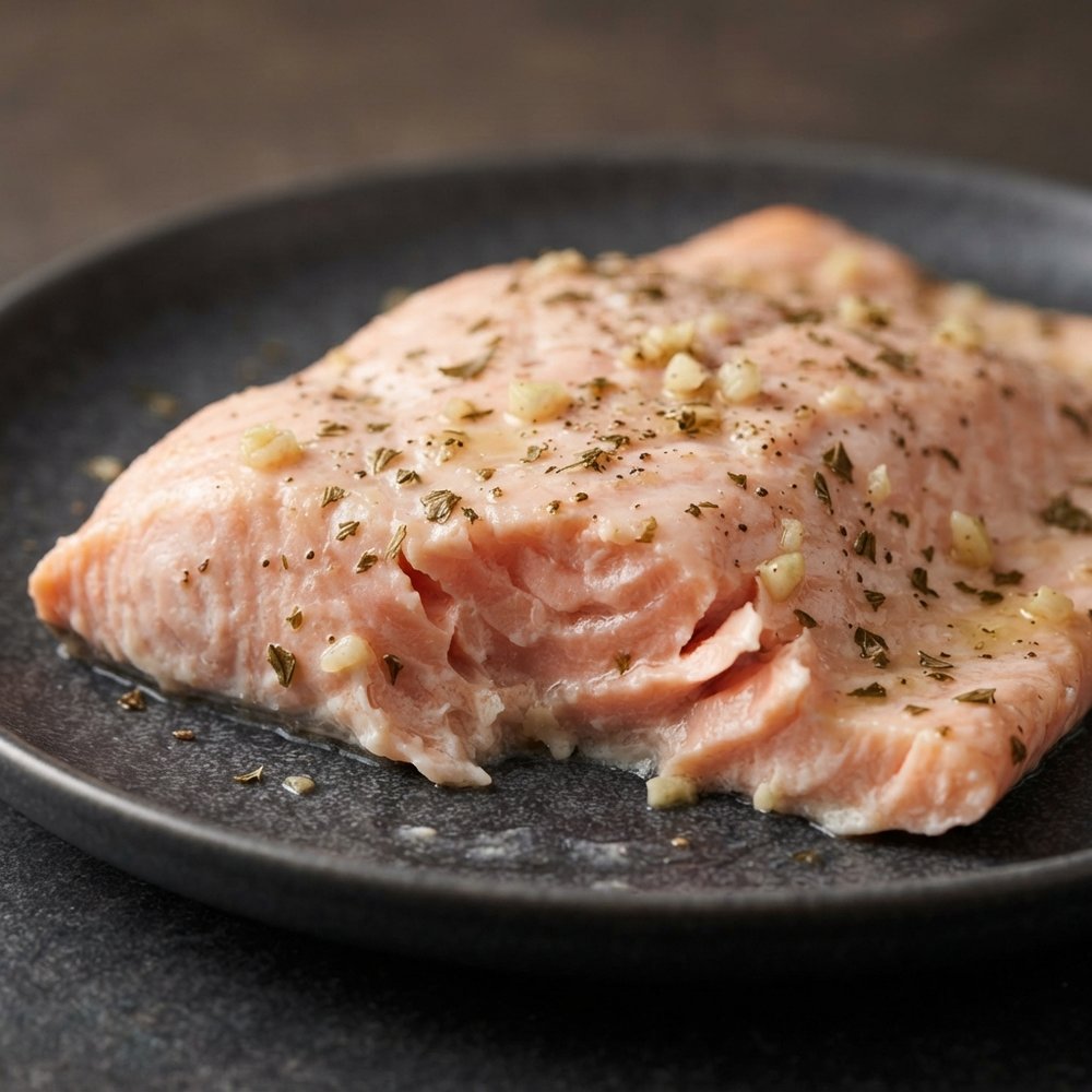 White Wine Poached Salmon Fillets
