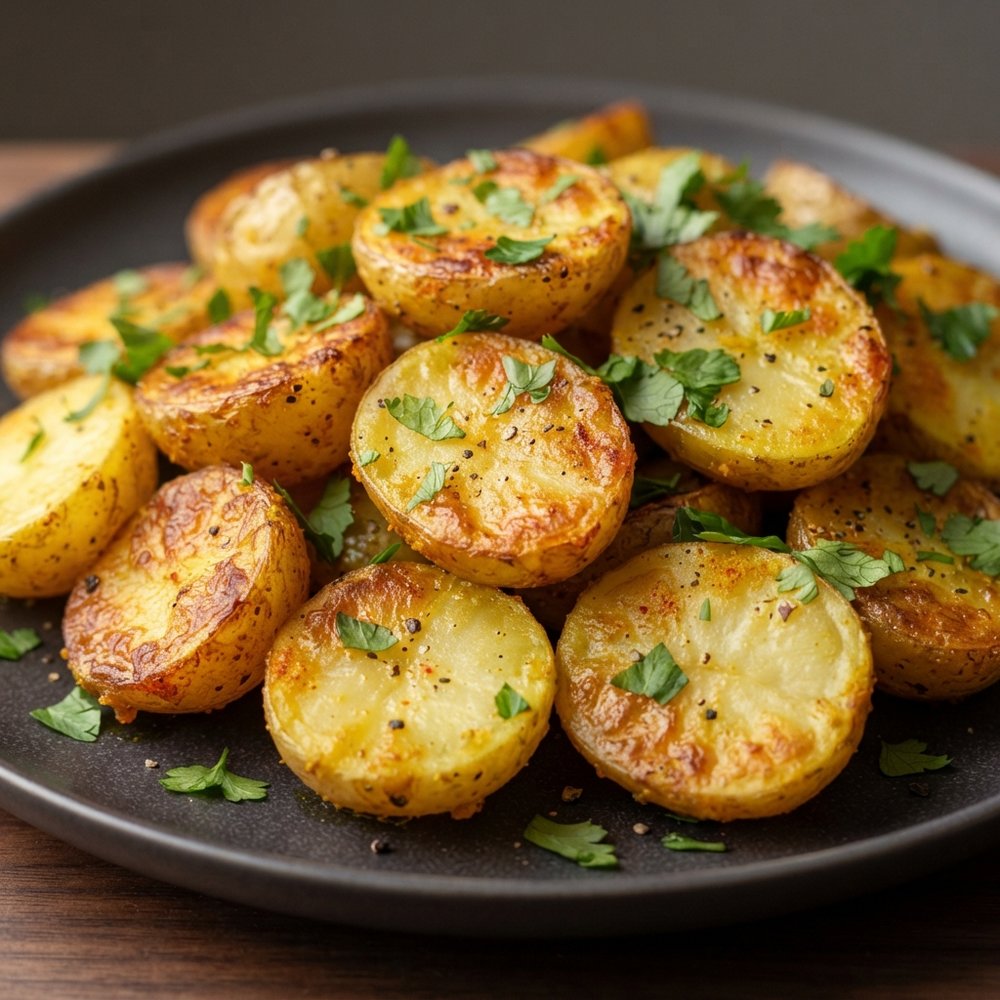 Oven-Roasted Curry Potatoes