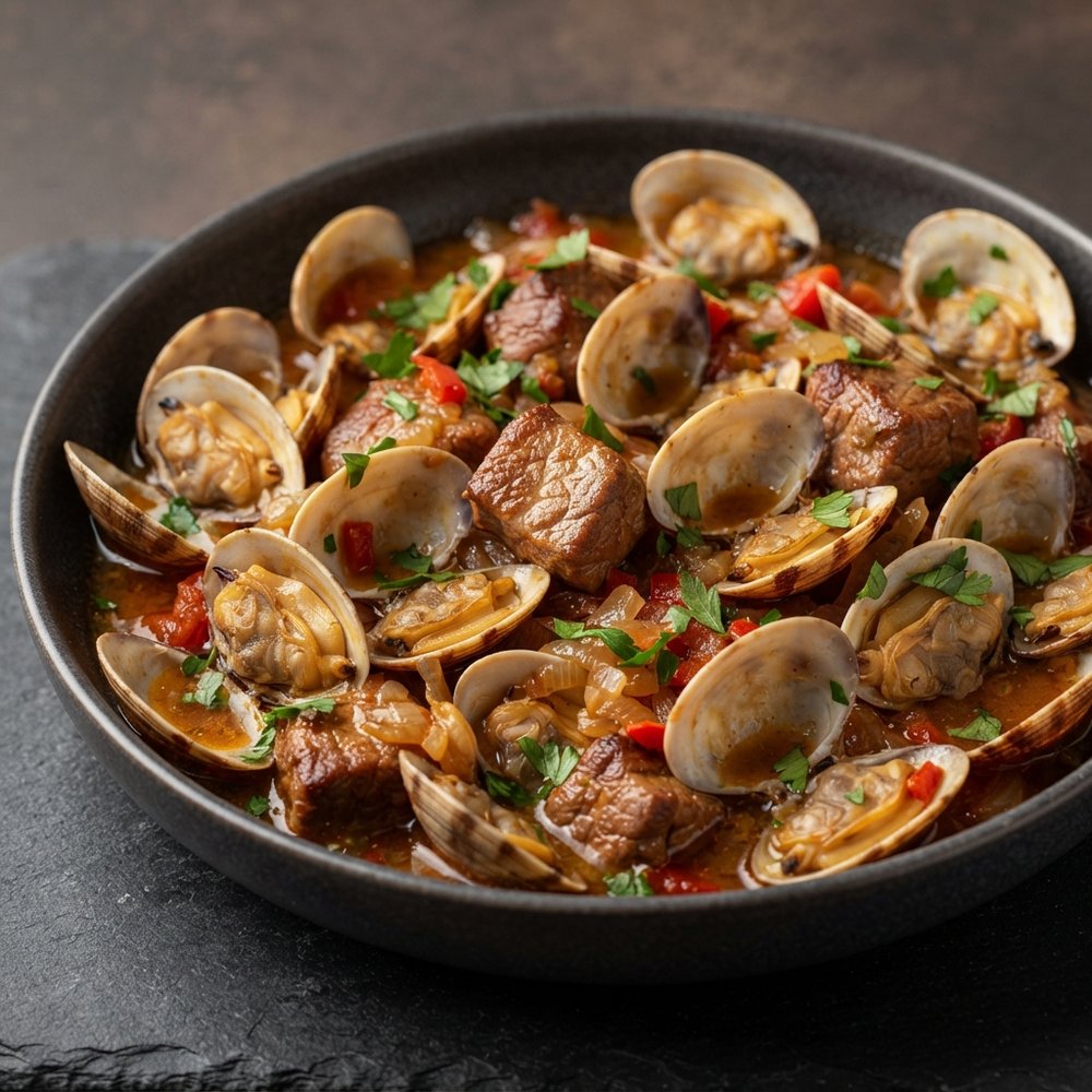 Alentejo-Style Portuguese Pork with Clams