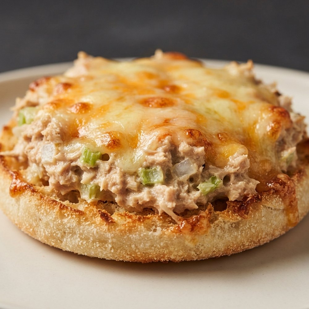 Air-Fried English Muffin Tuna Melts