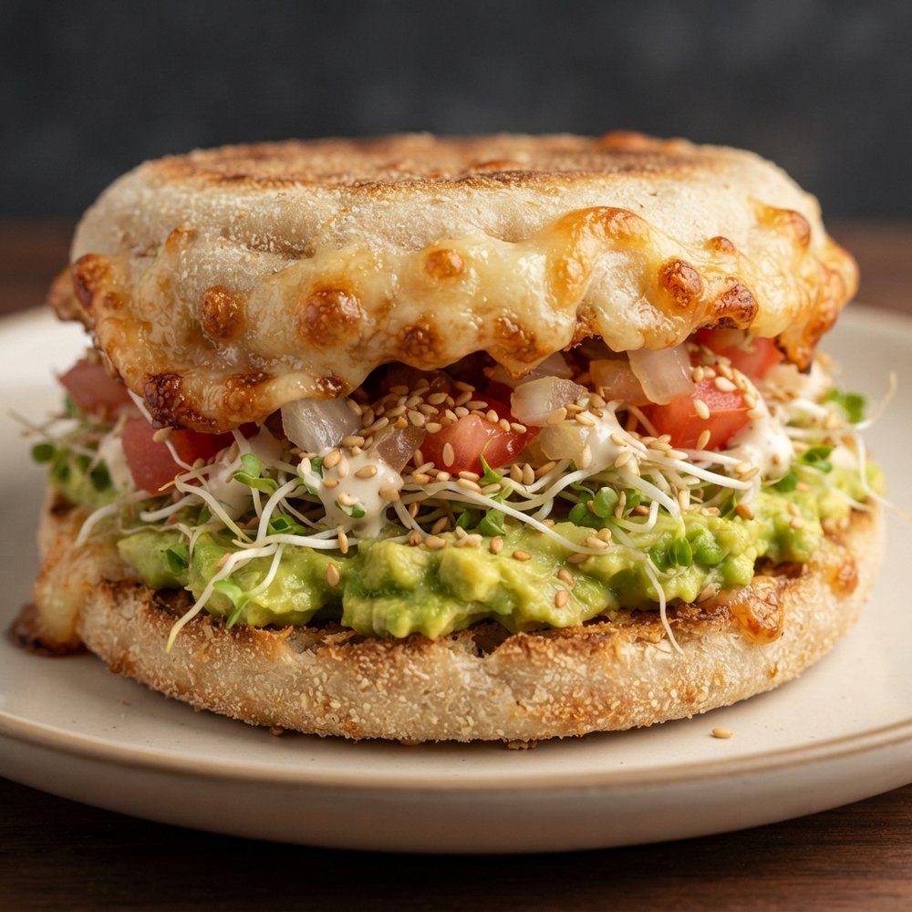 Ultimate Veggie Muffin Sandwich