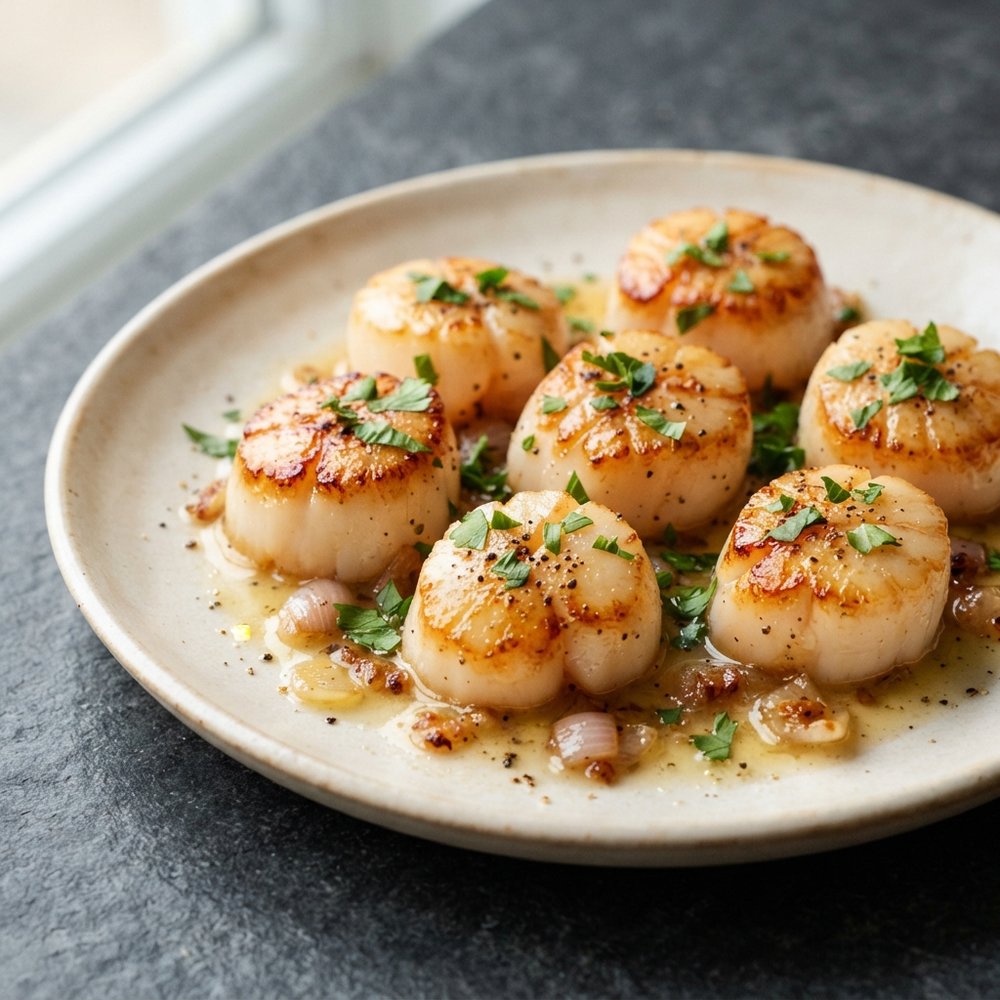 Quick Pan-Seared Scallops