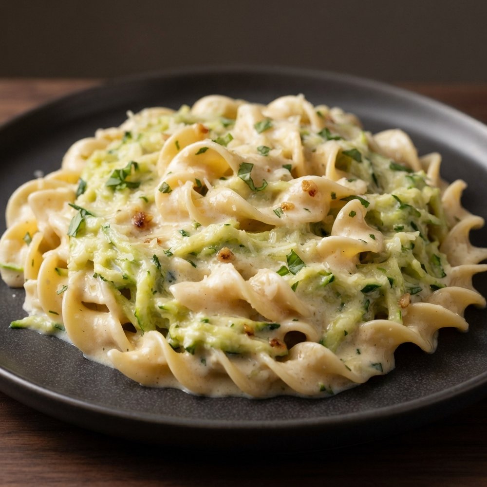 Creamy Zucchini Alfredo Pasta