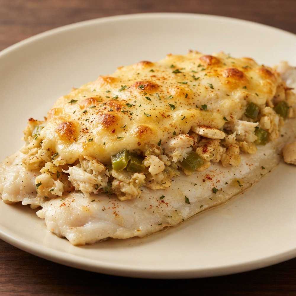 Crab Stuffed Flounder
