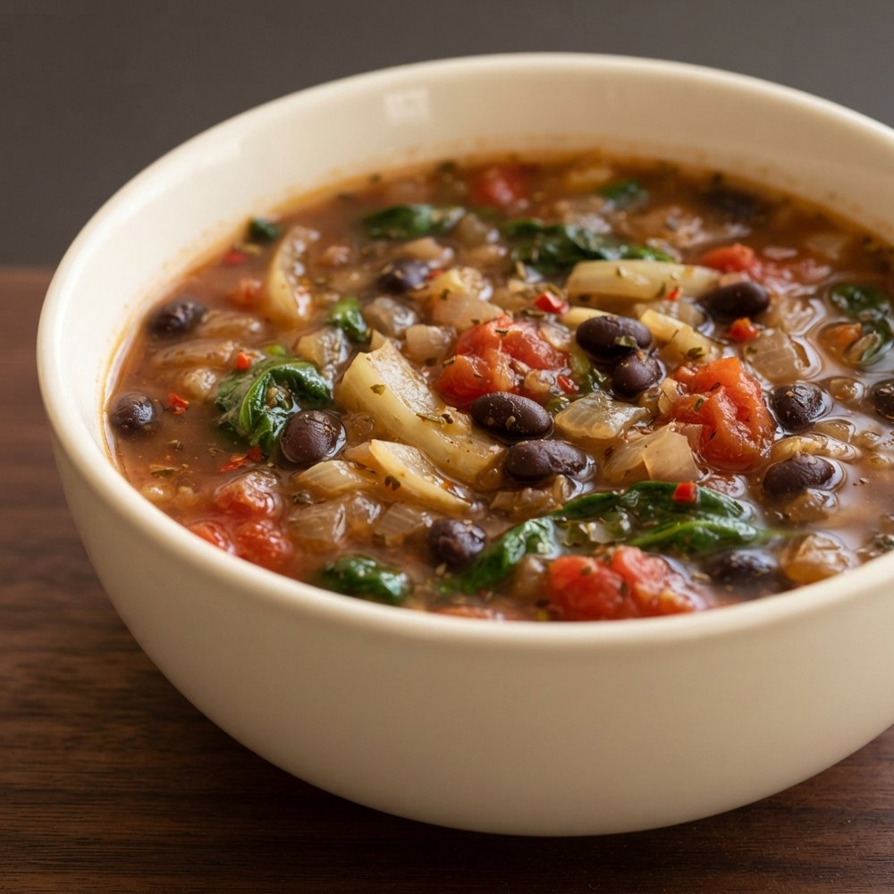 Fennel and Black Bean Soup