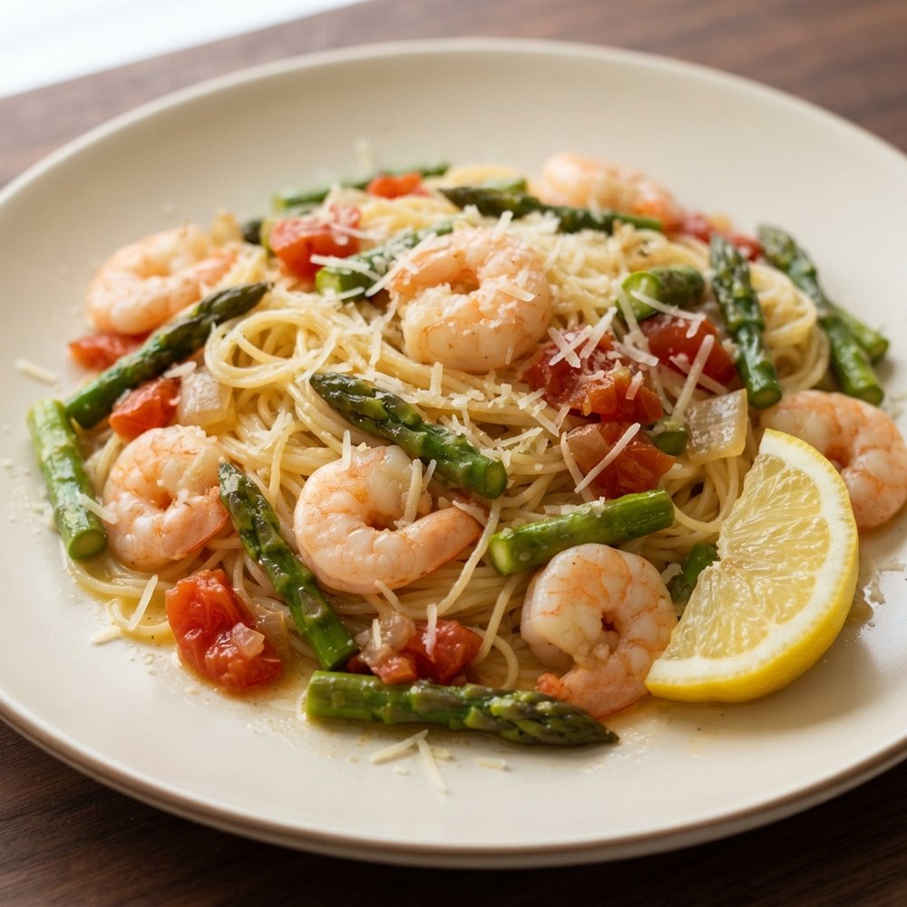 Garlic Angel Hair Shrimp