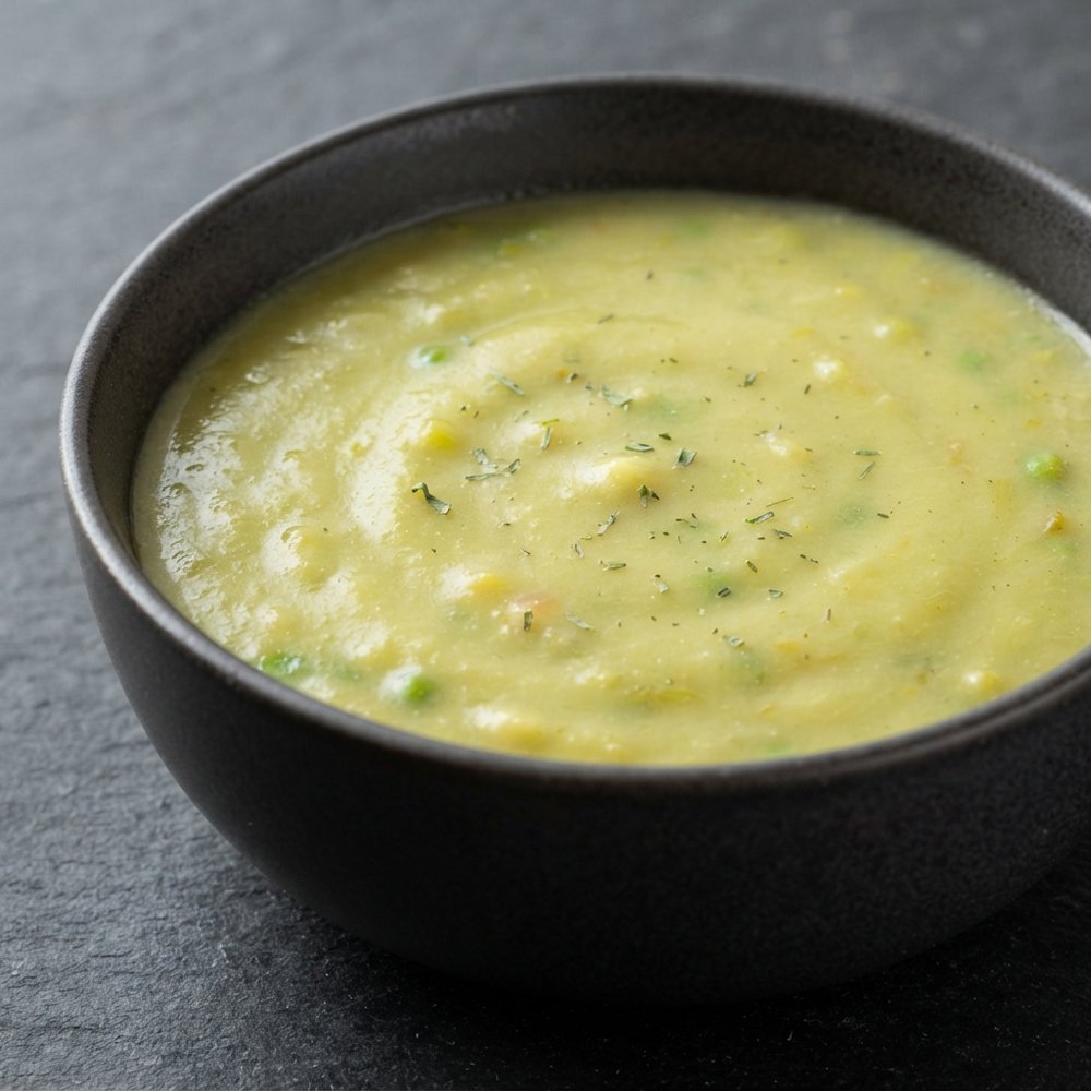 Creamy Leek, Potato & Pea Soup