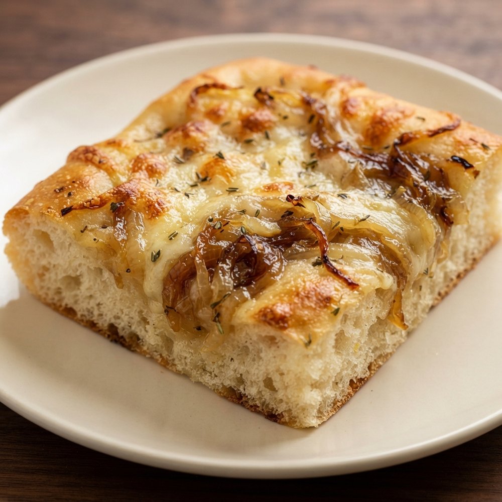 Focaccia Inspired by French Onion Soup