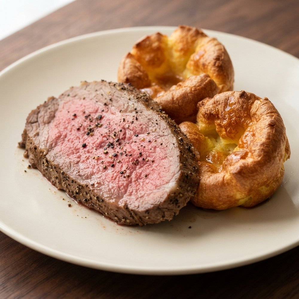 Oven-Roasted Beef with Classic Yorkshire Pudding